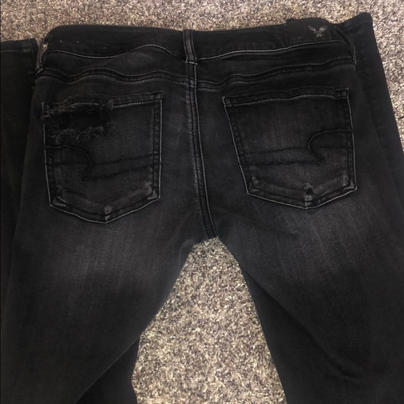 AMERICAN EAGLE ✨ black distressed jeggings - Picture 5 of 5